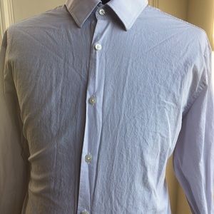 Hugo Boss Sharp Fit 17 36/37  Blue Gingham Shirt